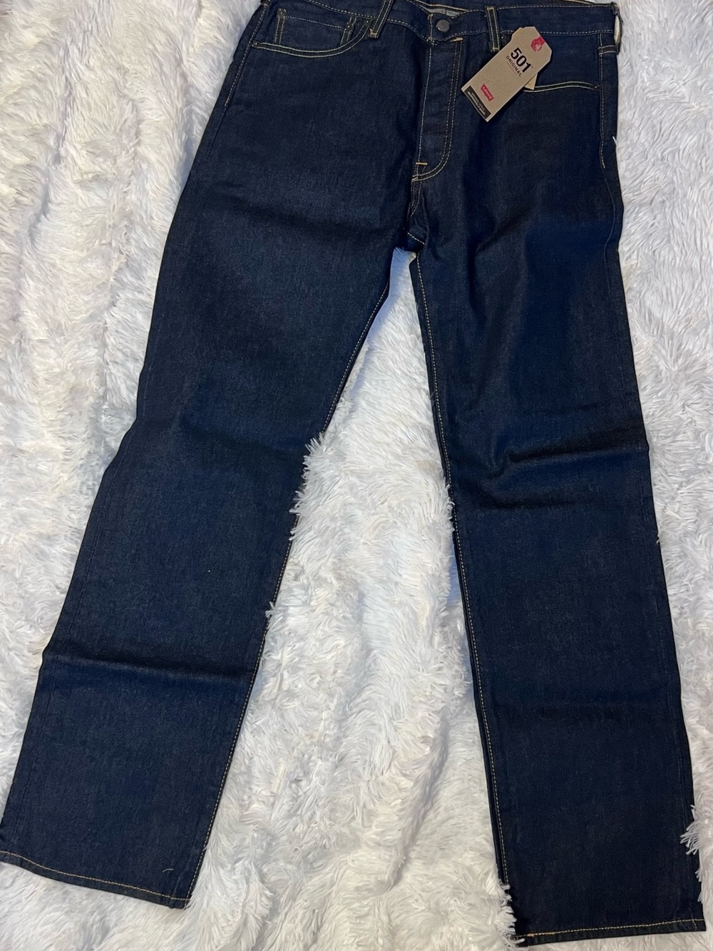 Levi's Straight Men's Jeans in Dark Indigo Blue